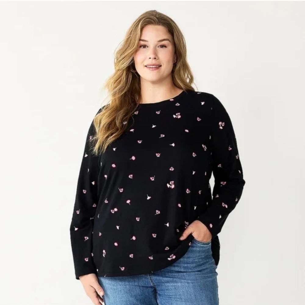 SONOMA | Everyday Crewneck Long Sleeve Top sz 4X - Picture 3 of 3